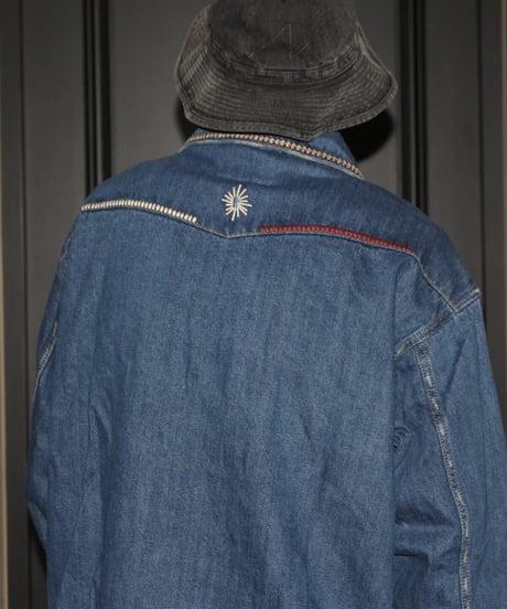 Vintage Denim Jacket with Embroidery