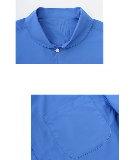 Round Collar NICEBLUE Wide Silhouette Shirt
