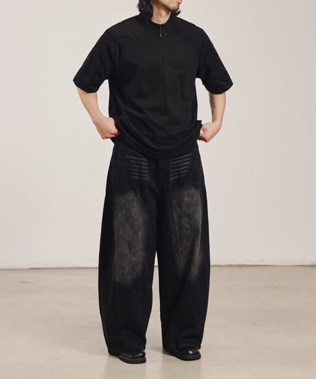 Vintage Wide Barrel Denim Pants / 2color