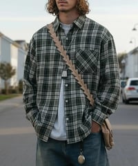 Vintage Check Flannel Shirt Jacket