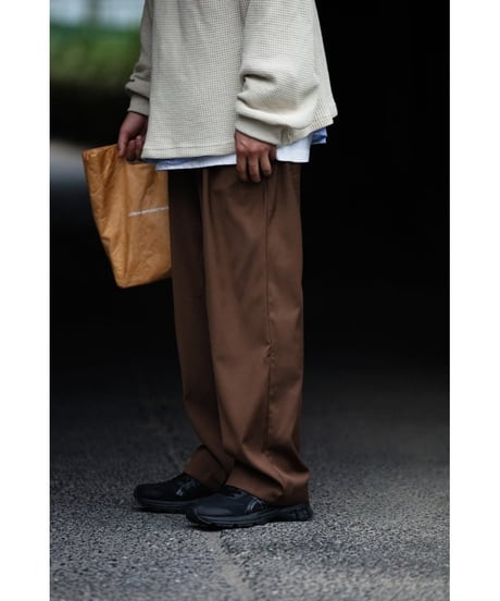 Clear Drape Tuck Easy Pants / 2colors