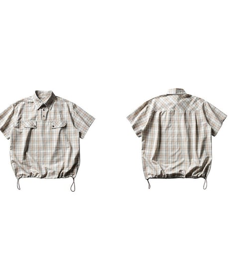 Beige Check Pullover Shirt