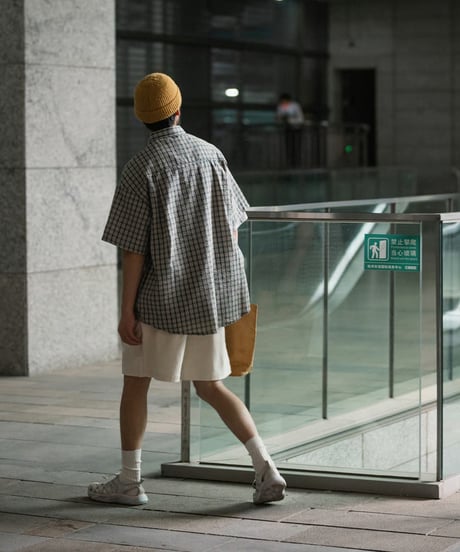 RELAXED CHECK SHIRT / 2COLOR