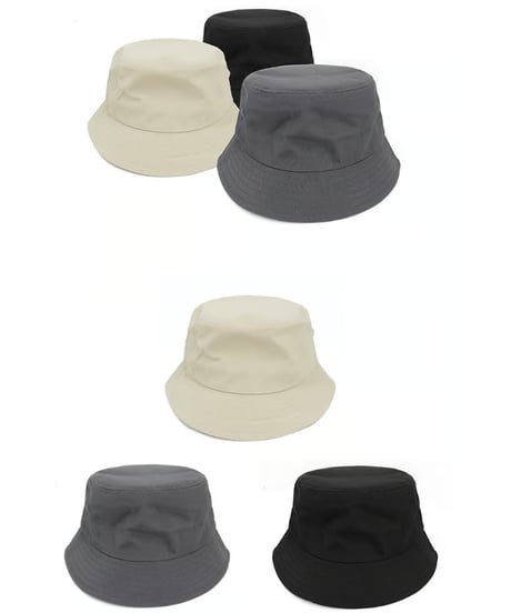 SHORT BRIM BUCKET HAT / 2COLORS