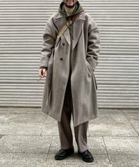Herringbone Tweed Coat