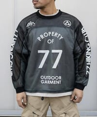 PROPERTY OF 77 Mesh Pullover Top