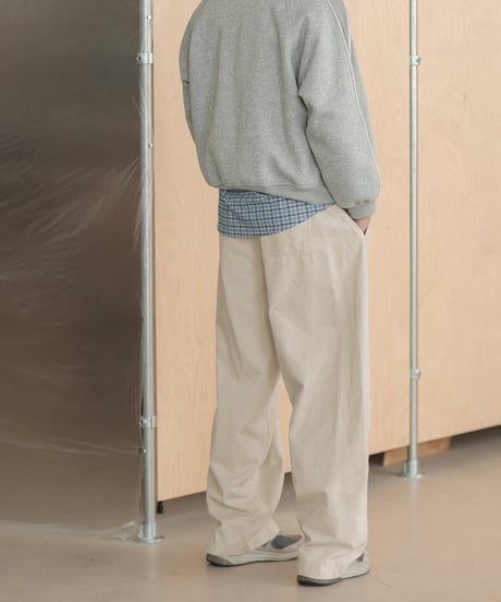 Rivet Pleats Wide Easy Pants  / 2color