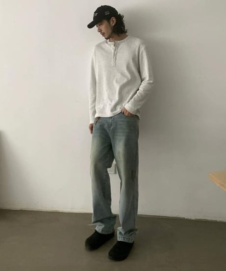 Vintage Waffle Henley Tee