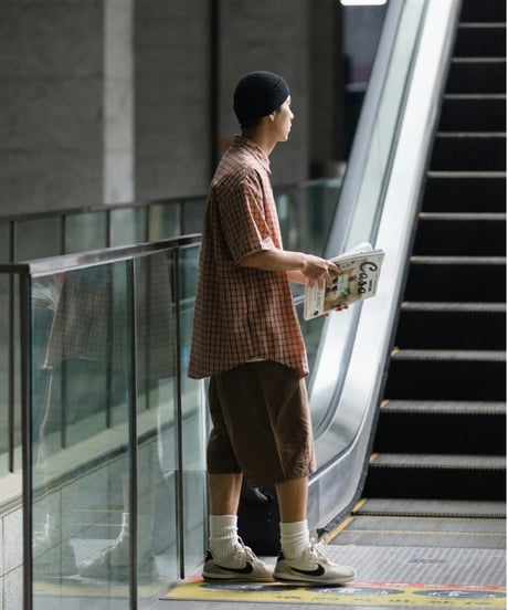 RELAXED CHECK SHIRT / 2COLOR