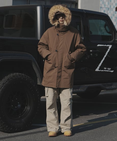 Down Parka with Removable Fur Collar