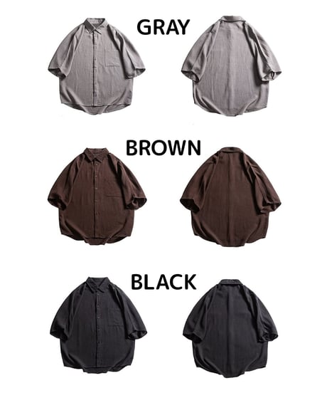 Smooth Linen Wide Silhouette Shirt / 3color