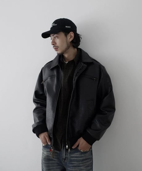 Leather Over Blouson