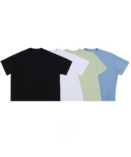 Oversized Minimal Pocket T-Shirt / 4color