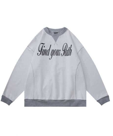 Retro Letter Print Sweatshirt