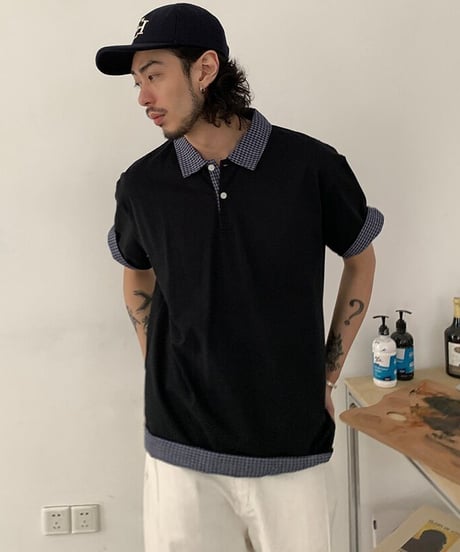 Retro Plaid Polo T-Shirt