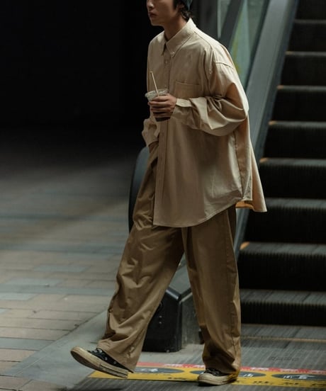 Clear Oxford Wide Button-down Shirt / 6color