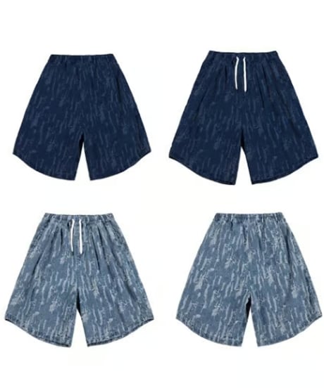 WIDE LOOSE CRUSH SHORTS / 2COLORS