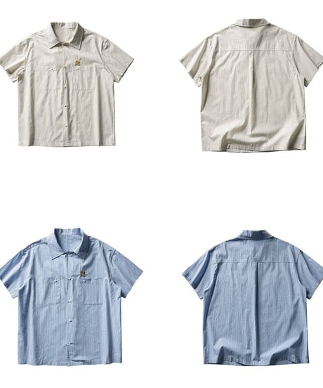 Sunflower Embro Clean Stripe Shirt  / 2color
