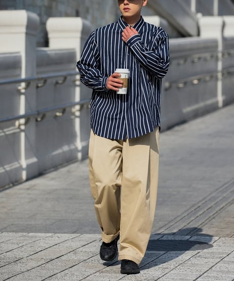 Wide Straight Tuck Easy Pants / 3color