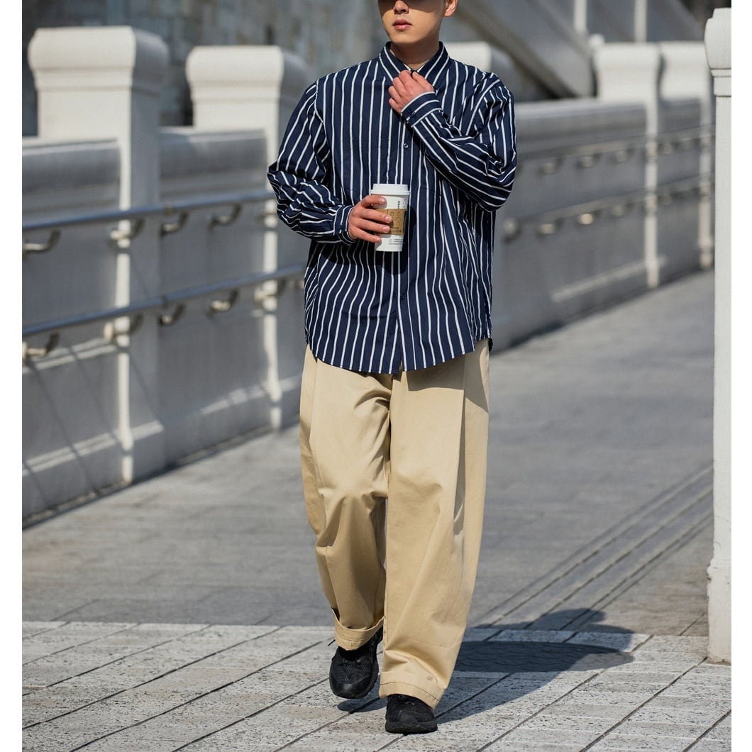 Wide Straight Tuck Easy Pants / 3color | keels