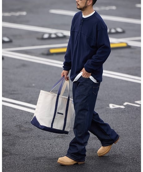 Wide Straight Non Wash Denim Pants