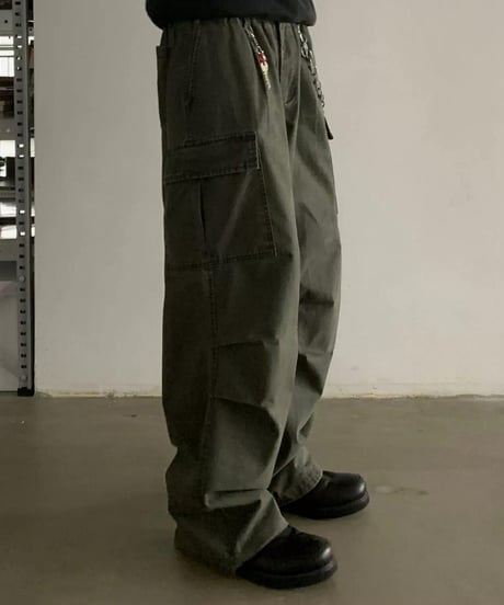 Vintage Wide-Leg Work Pants