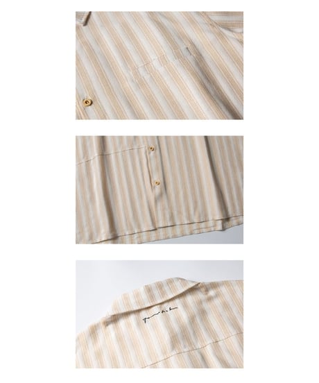 Thick and Thin Stripe Wide Silhouette Shirt
