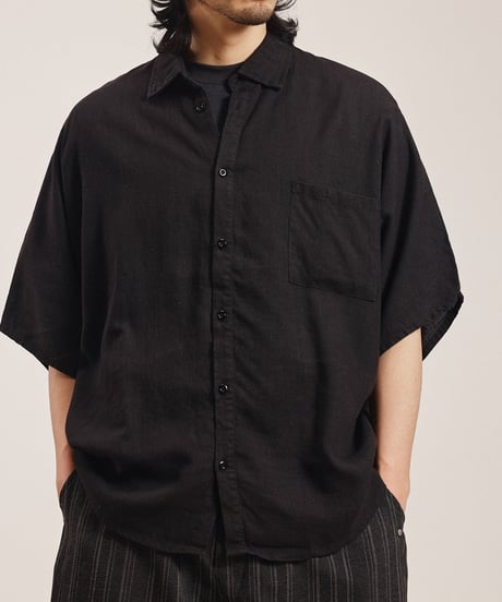 Smooth Linen Wide Silhouette Shirt / 3color