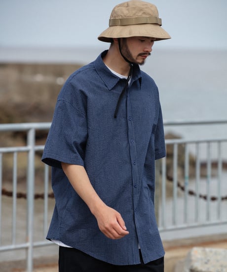 BASIC LOOSE FIT STRIPE S/S SHIRT