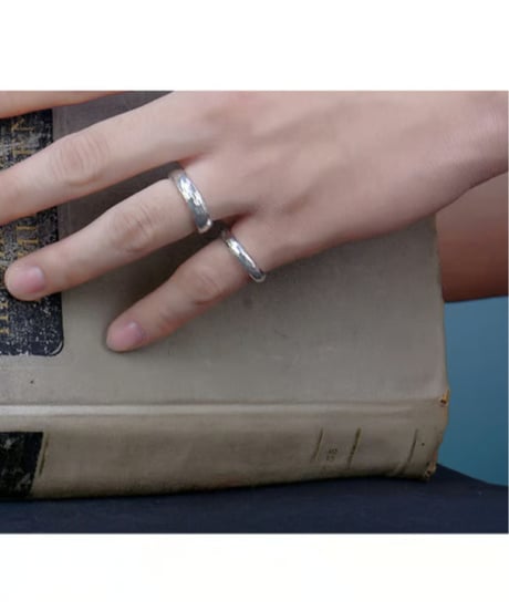 BASIC HAMMER PATTERN RING / 3TYPE