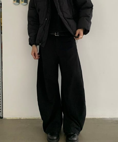 Retro Loose Curved Pants