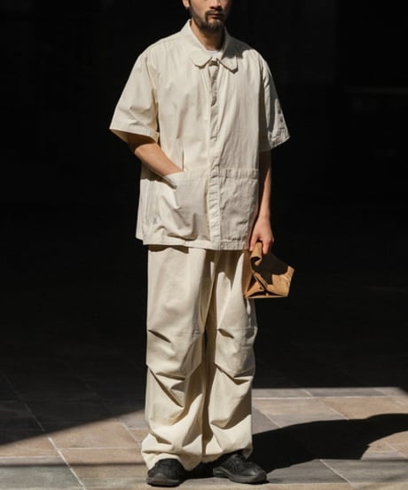 Big Pocket Wide Silhouette Work Shirt  / 2color