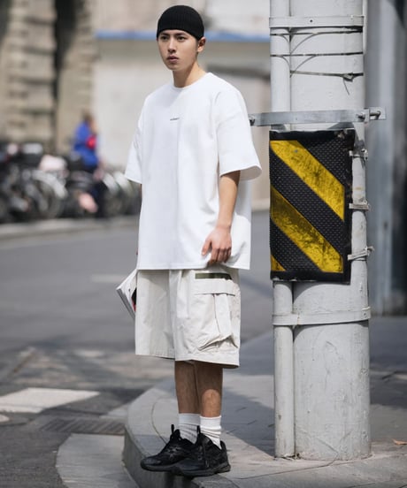 WIDE LOOSE CARGO SHORTS / 4COLORS