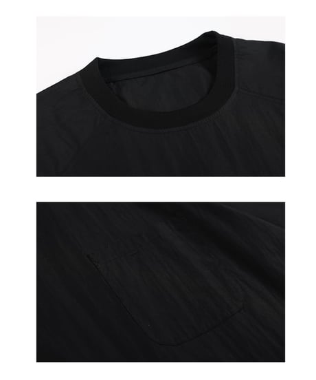 Wrinkle Raglan Wide Silhouette T-Shirt / 3color