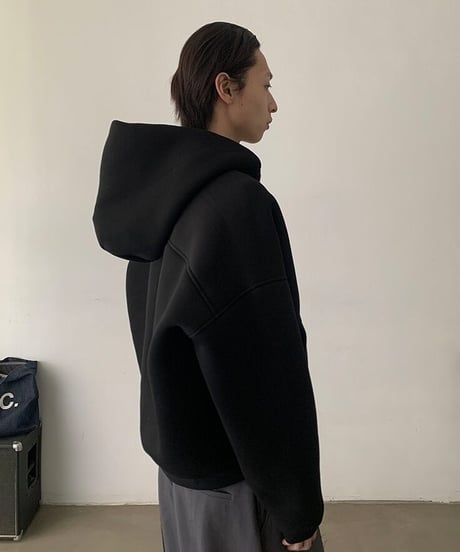 Boxy Zip-Up Hoodie / 2color