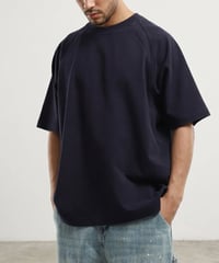 Double Stitch Raglan Wide Silhouette T-shirt / 3color