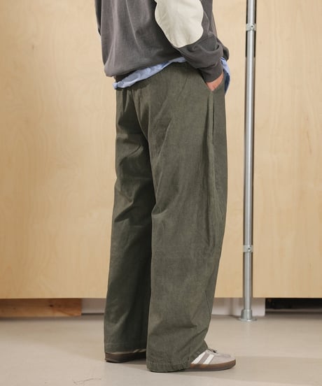 Fade Color Stitch Design Baggy Easy Pants / 3color