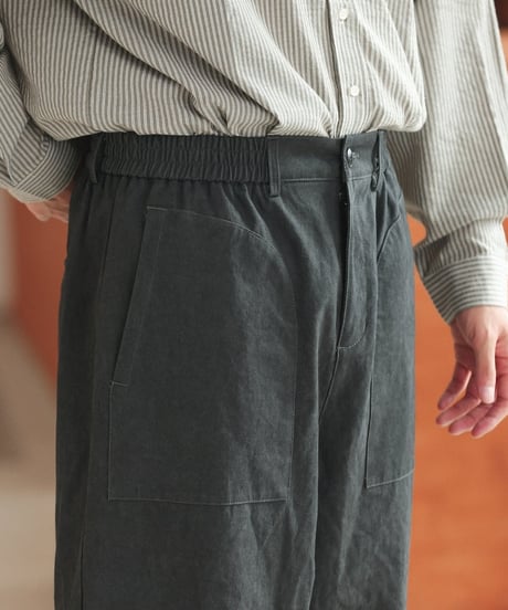 Fade Black Easy Rib Pants
