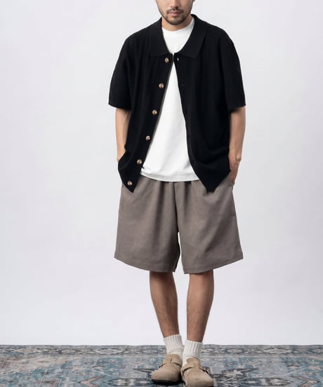 Cable Knit Shirt Cardigan / 2colors