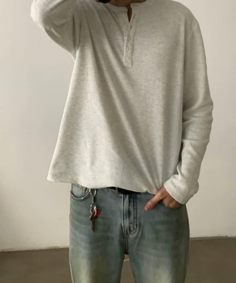 Vintage Waffle Henley Tee