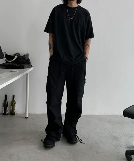 Draped Casual Paratrooper Pants