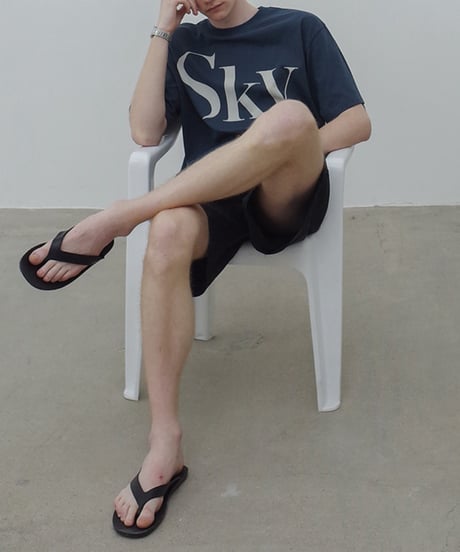 Sky Oversized Print T-shirt / 2color