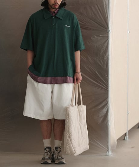 Pale Color Wide Silhouette Easy Short Pants / 4color