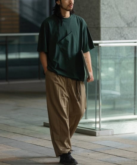 Cord Design 1POC Wide Silhouette T-Shirt