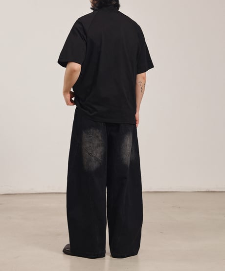 Vintage Wide Barrel Denim Pants / 2color