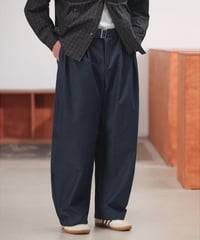Belted Wide Easy Slacks Pants