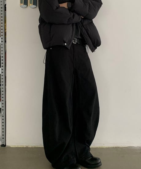Retro Loose Curved Pants