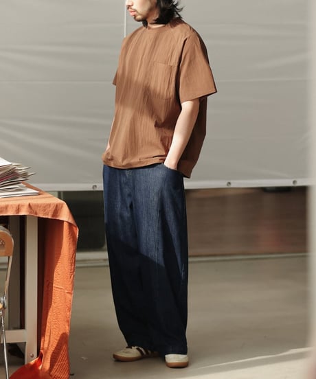 Wrinkle Raglan Wide Silhouette T-Shirt / 3color