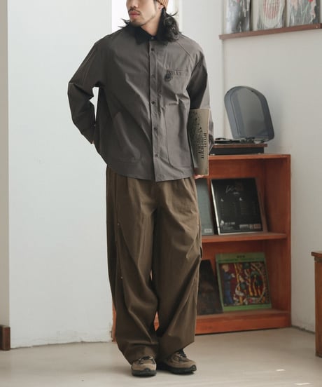 Rivet Pleats Wide Easy Pants  / 2color