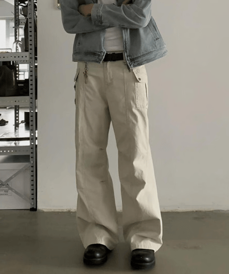 Vintage Multi-Pocket Work Pants